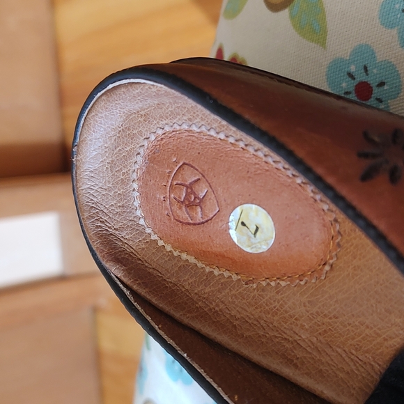 Ariat vintage leather mules size 7 unworn condition - Picture 5 of 10